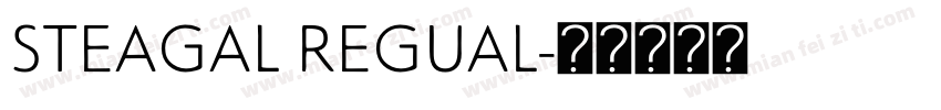 STEAGAL REGUAL字体转换
